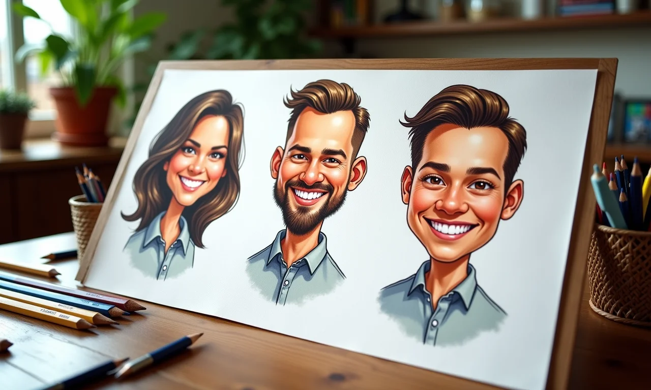 Ferramentas e caricaturas mostrando aprimoramento de habilidades.