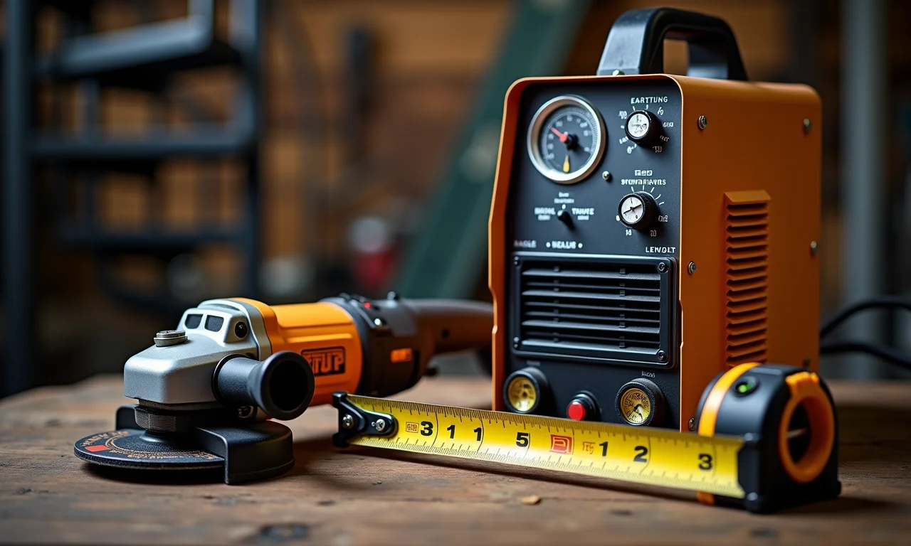 Ferramentas essenciais para construir escada de ferro.