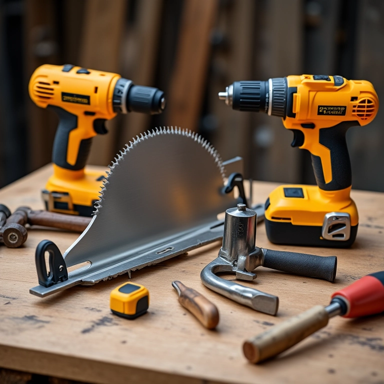 Ferramentas essenciais para construir mesa infantil de madeira.