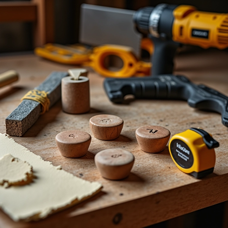 Ferramentas essenciais para projeto de puxador reciclado.