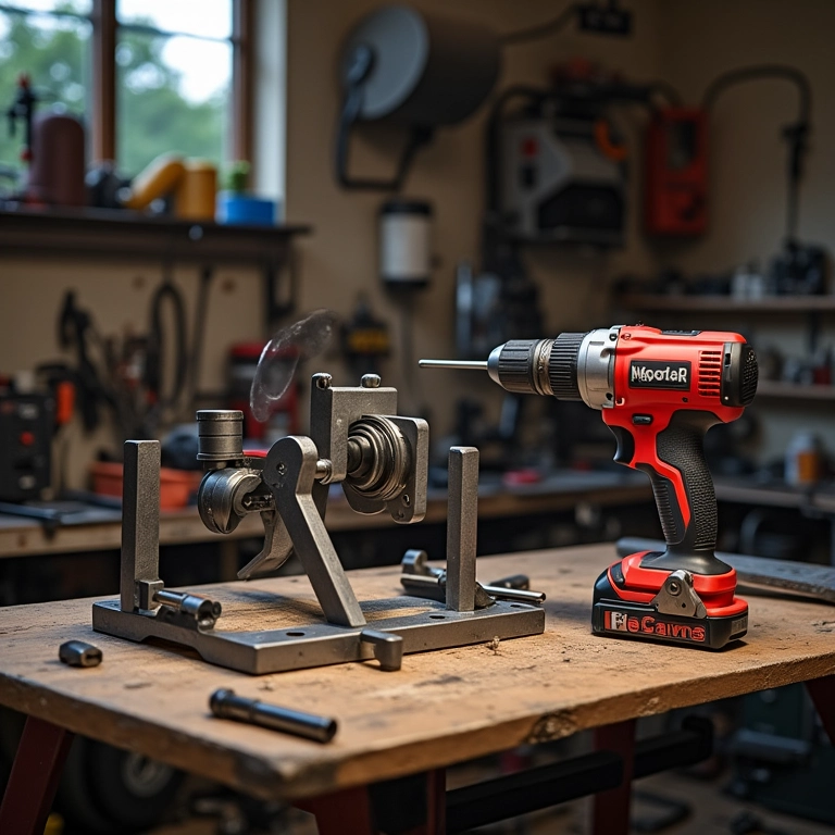 Ferramentas indispensáveis para construir um cavalete de moto.