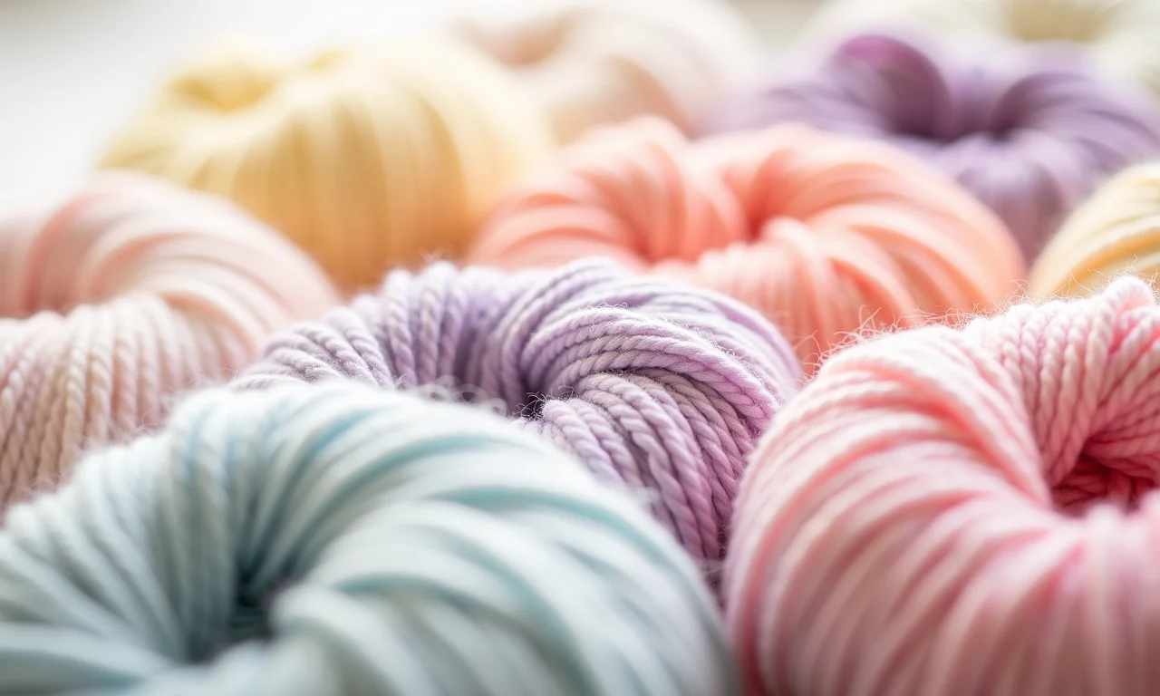 Fios de algodão macios para crochê