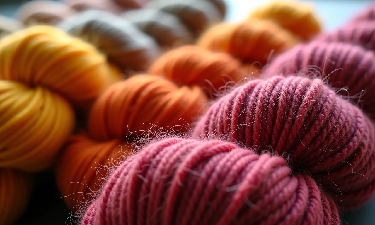 Fios de lã quentes para crochê