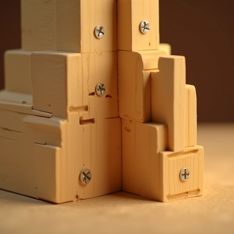 Fixação das peças de madeira da capelinha.