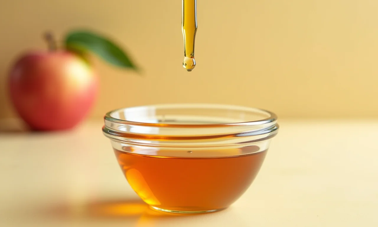 Fortalecedor de unha de vinagre de maçã.