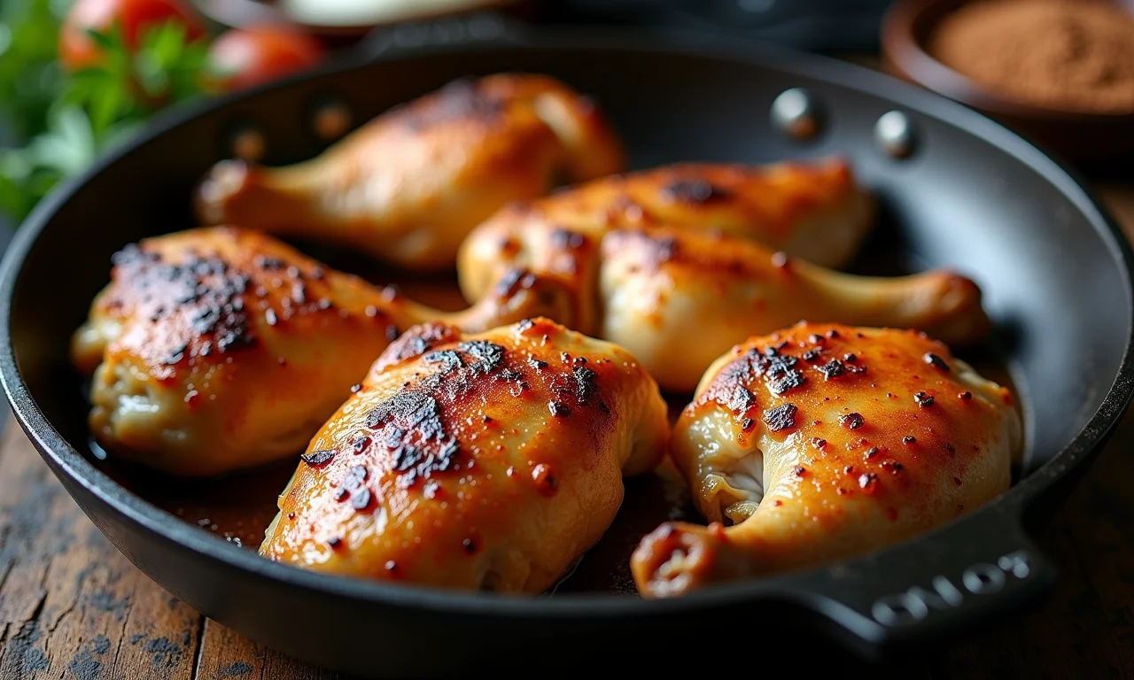 Frango assado na panela: passo a passo simplificado.