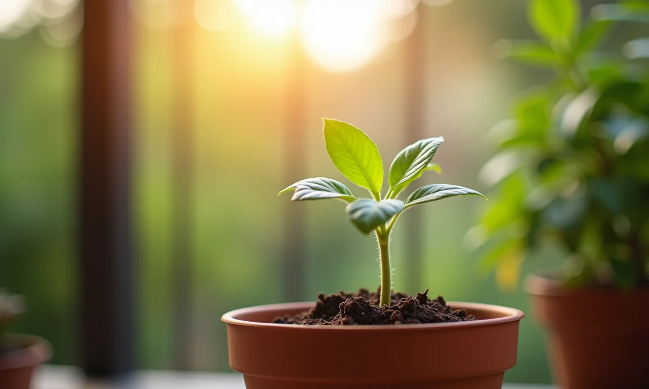 Gabiroba plantada em vaso