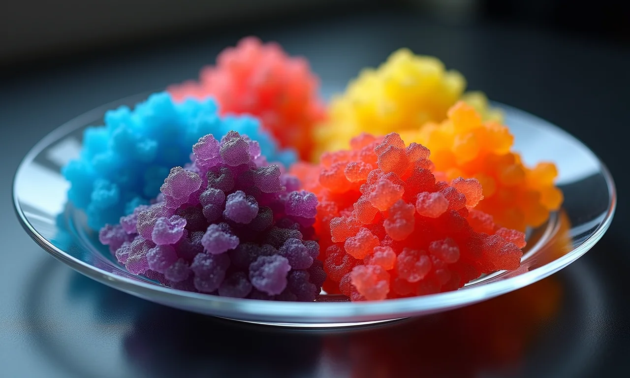 Gelificação: Texturas inusitadas e vibrantes em prato moderno.