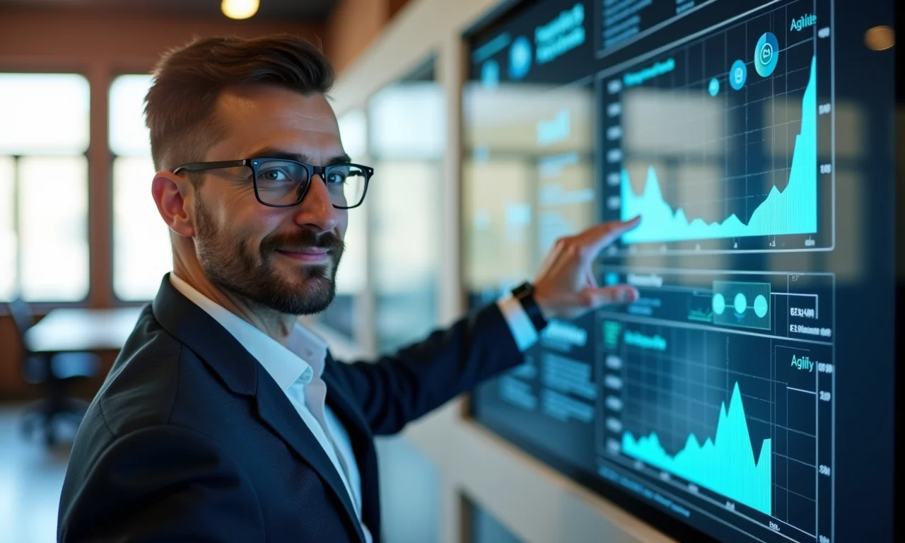 Gerente de projeto integrando metodologias ágil e waterfall.