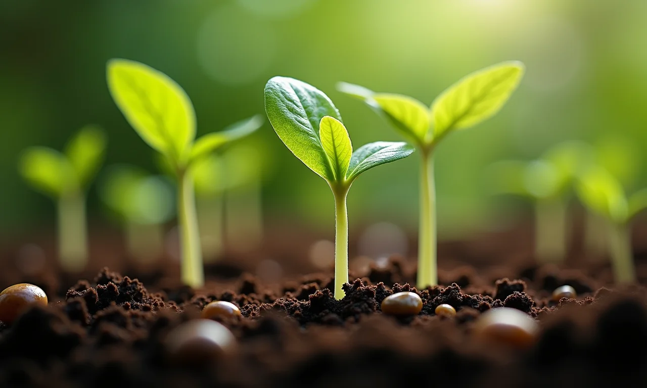 Germinação de sementes de pupunha em ambiente controlado.