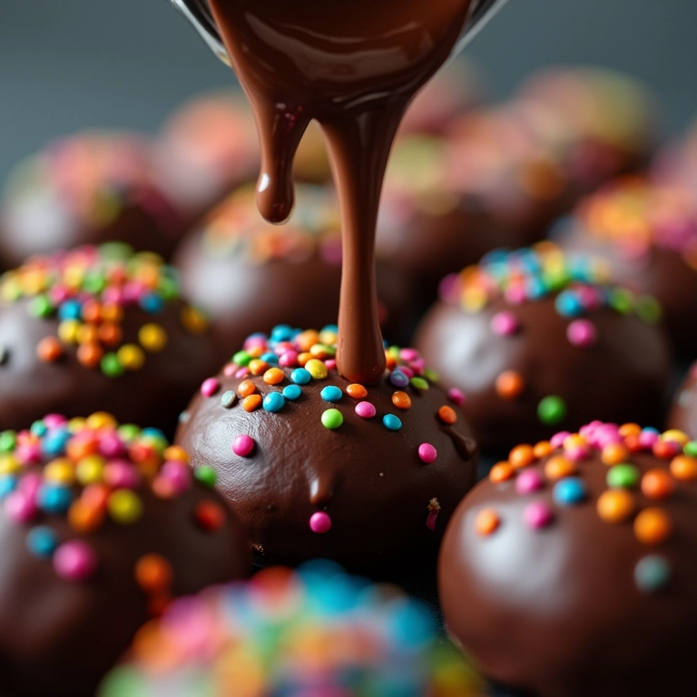 Granulado de chocolate de qualidade.