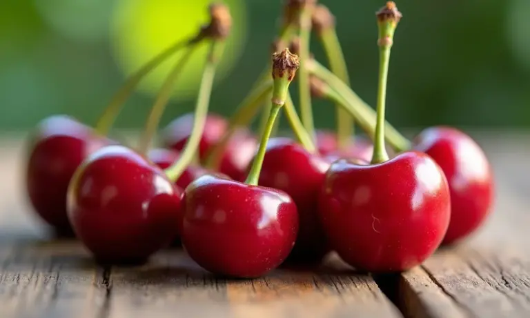 Grumixamas frescas em cima de uma mesa de madeira rústica.