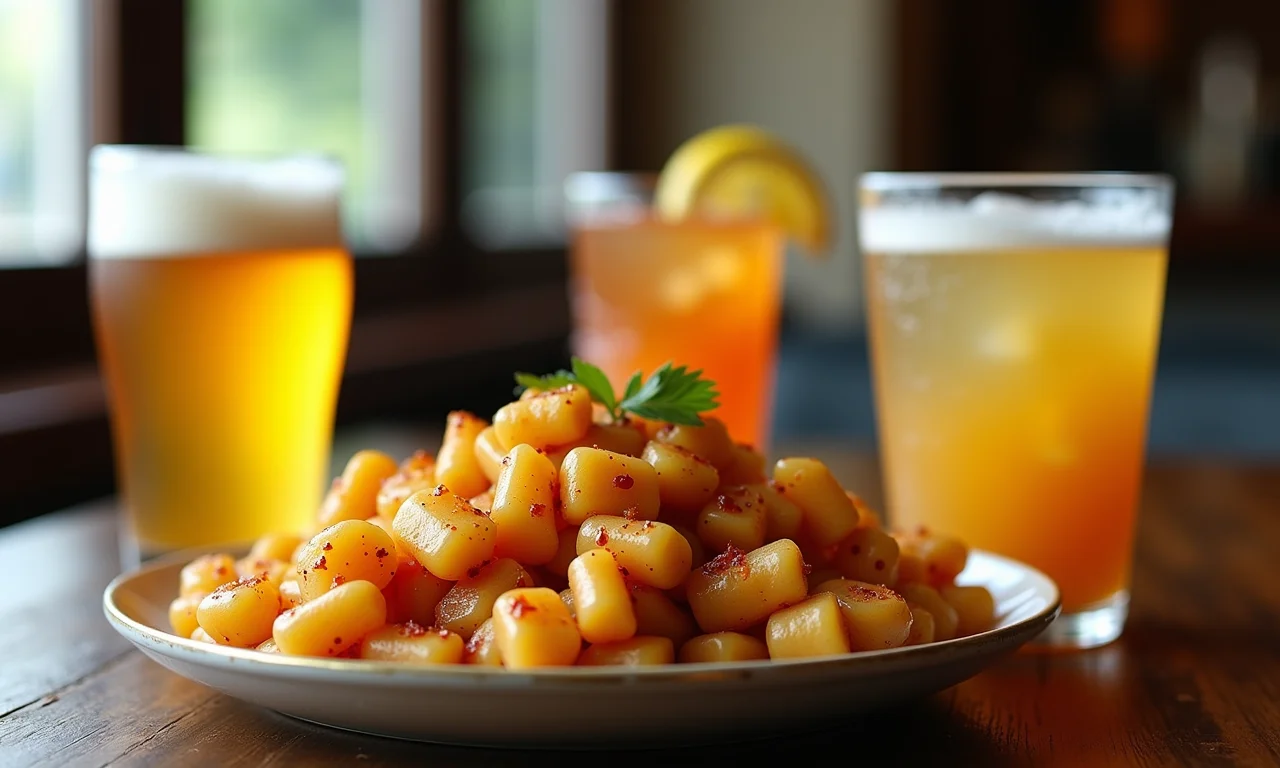 Harmonização de feijão tropeiro com cerveja, caipirinha e caldo de cana.