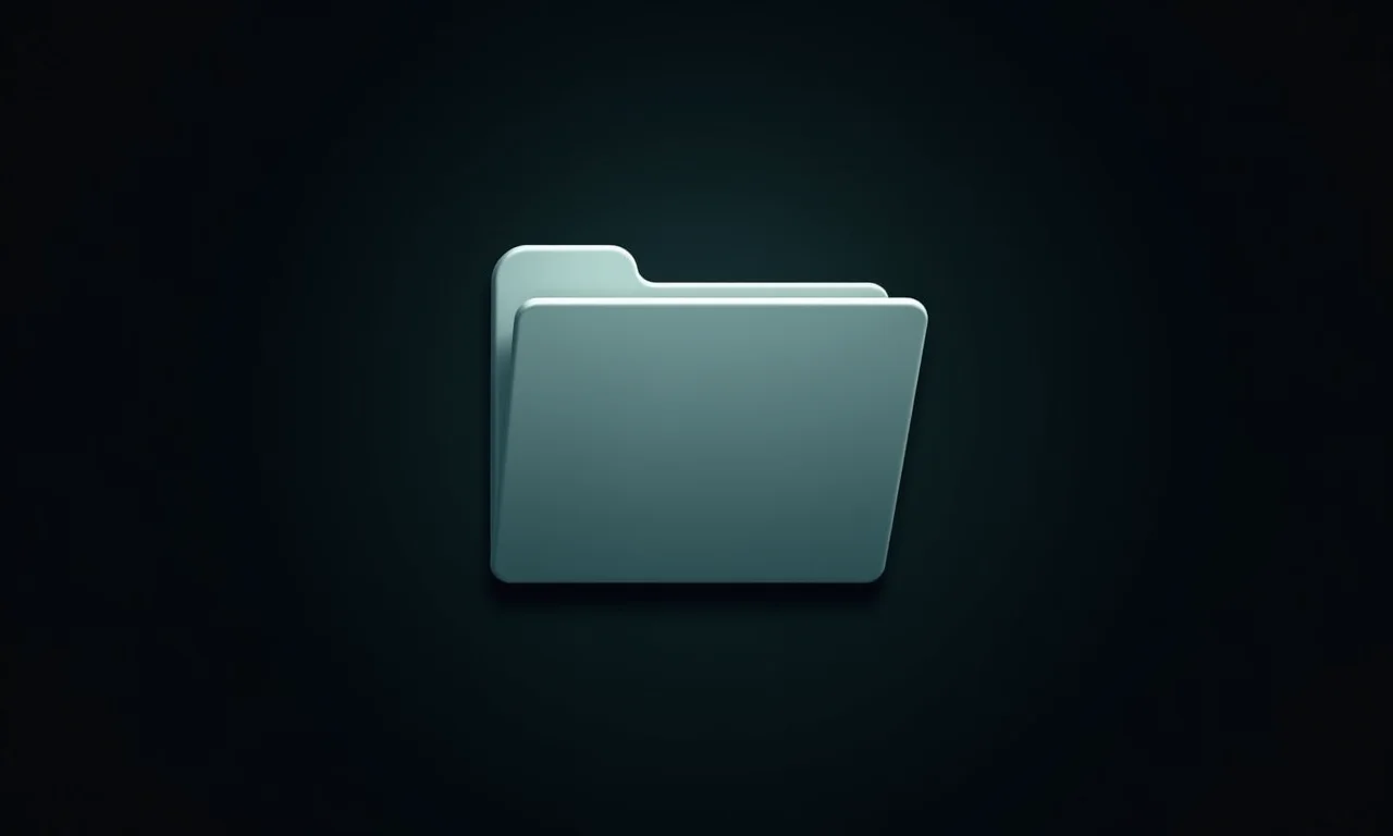 Ícone de pasta vazia, representando a perda de dados.