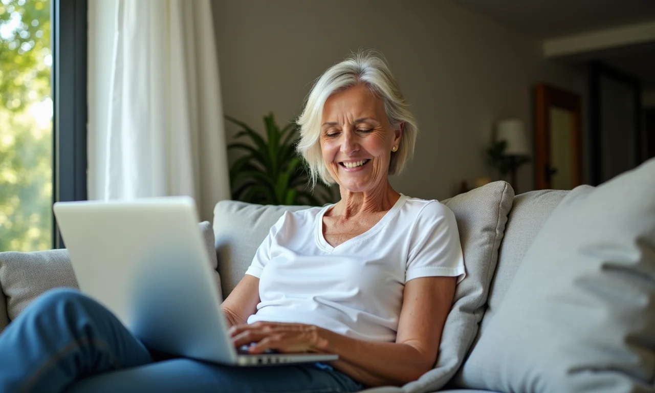Idosa trabalha e planeja aposentadoria.