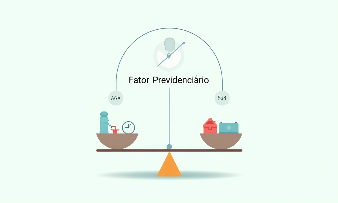 Ilustração do Fator Previdenciário.