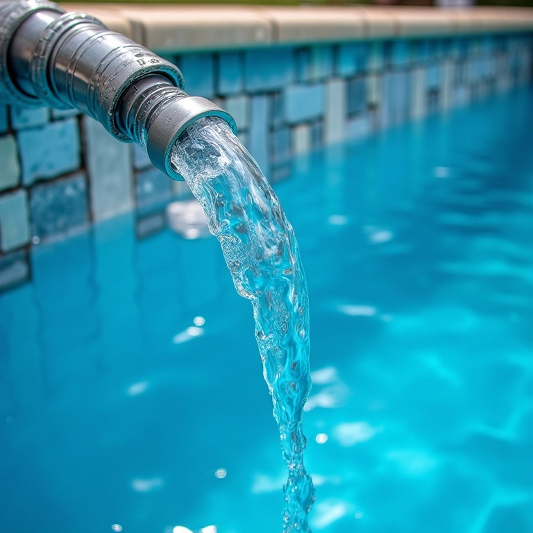 Importância da hidráulica da piscina demonstrada visualmente.