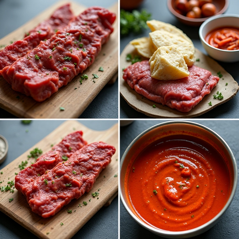 Ingredientes da receita de Carne Louca desfiada para festa.