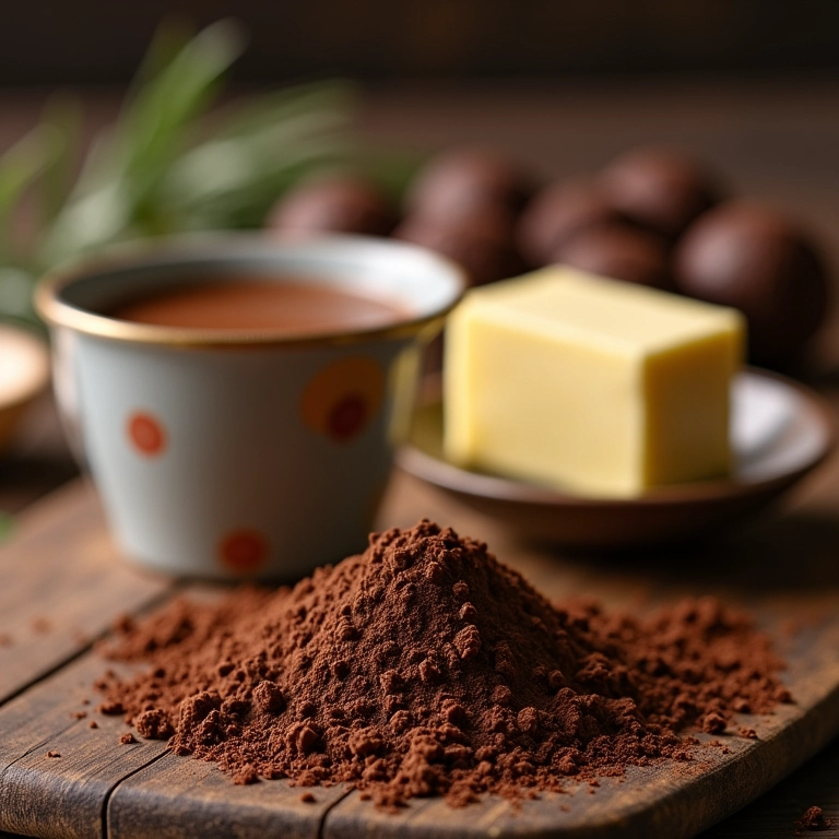 Ingredientes frescos para preparar um delicioso brigadeiro.