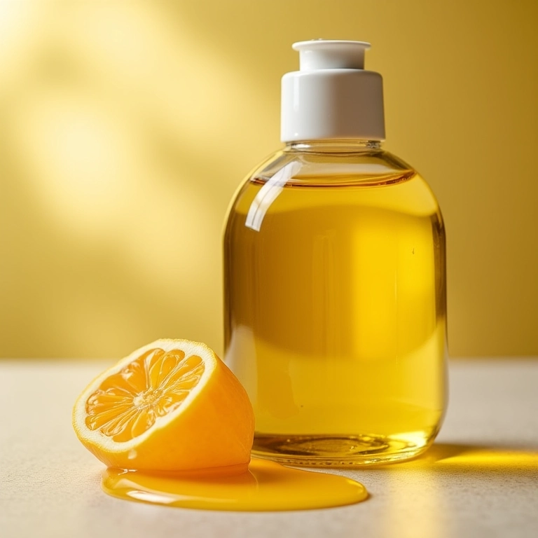 Ingredientes para shampoo caseiro de mel e azeite.