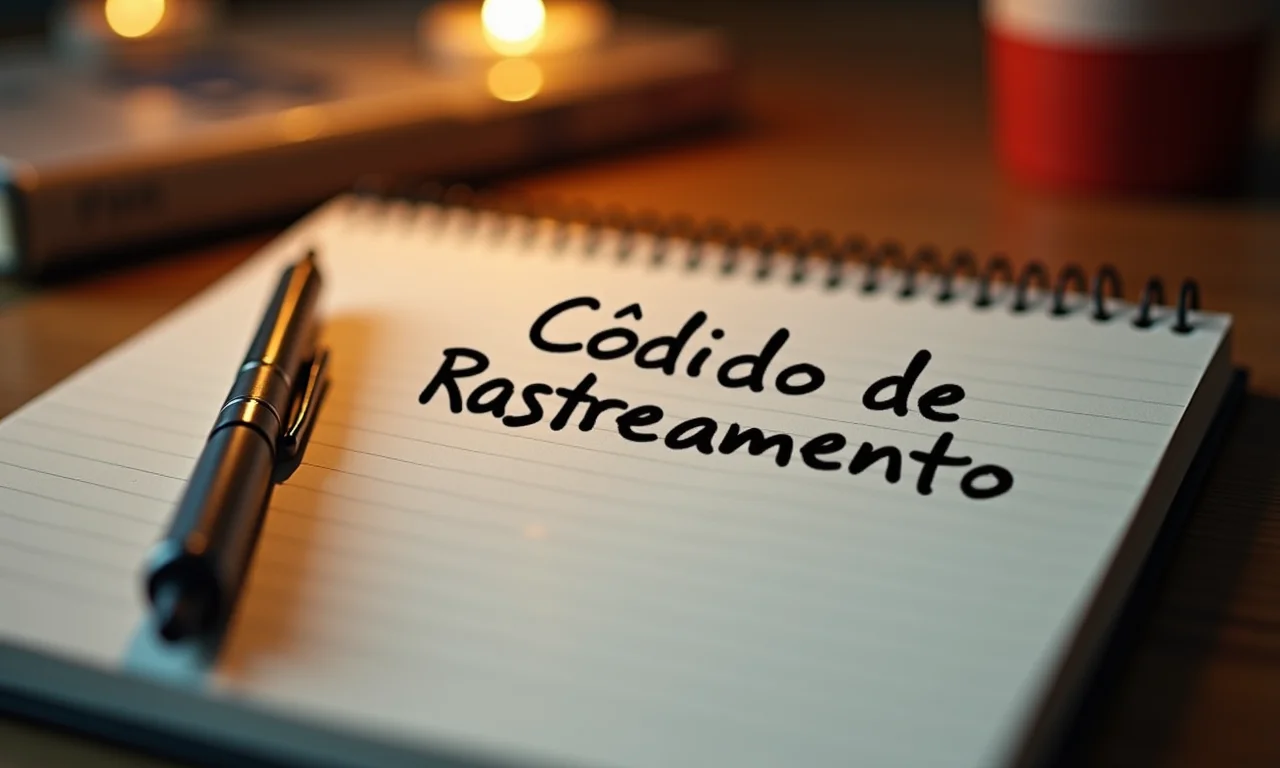 Lembre-se do código de rastreamento
