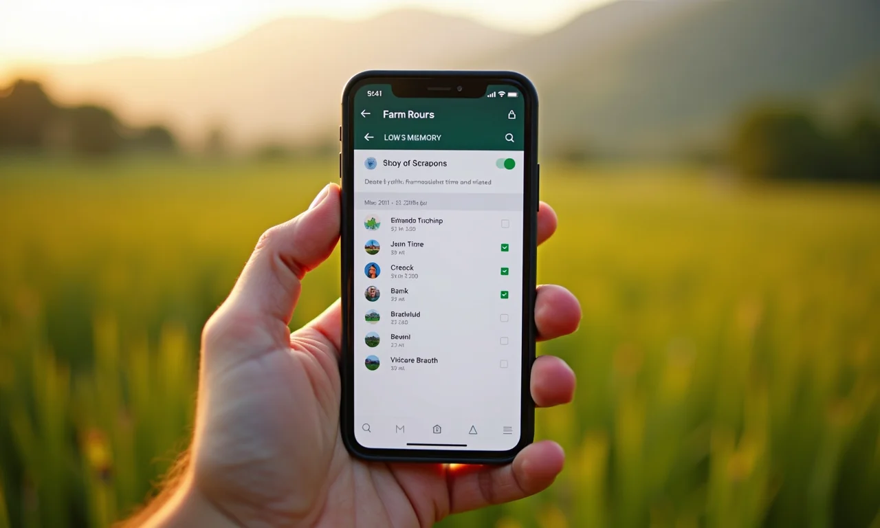 Liberando espaço na memória do celular.