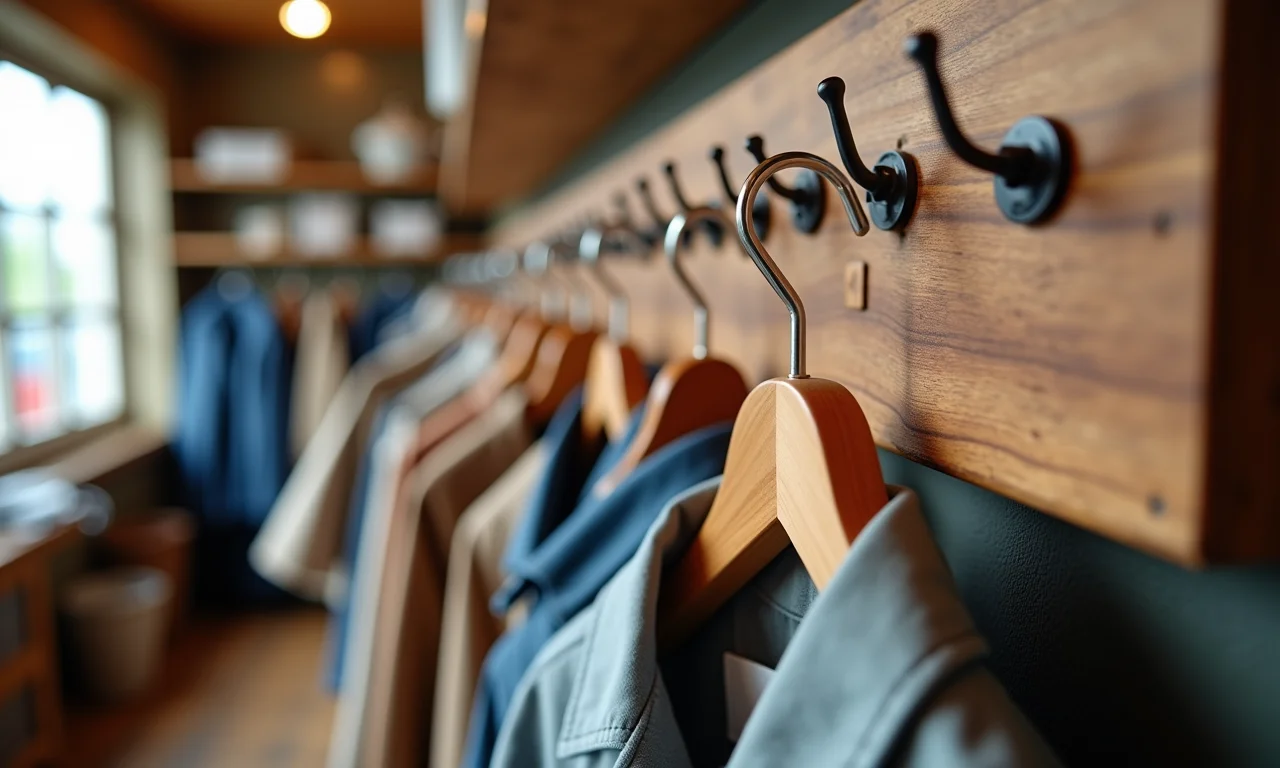 Loja de artesanato com materiais para cabideiros.