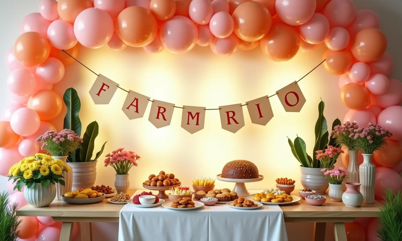 Loja de artigos de decoração para chá de bebê.