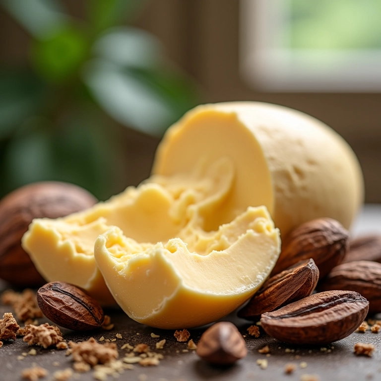 Manteigas vegetais para receitas de shampoo caseiro.