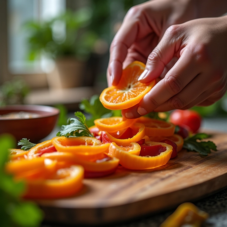 Mãos de especialista adicionando ingrediente secreto à canjica.