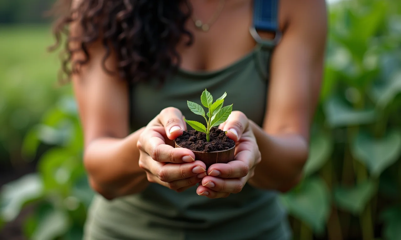 Mãos femininas criando um presente personalizado com toque artesanal.