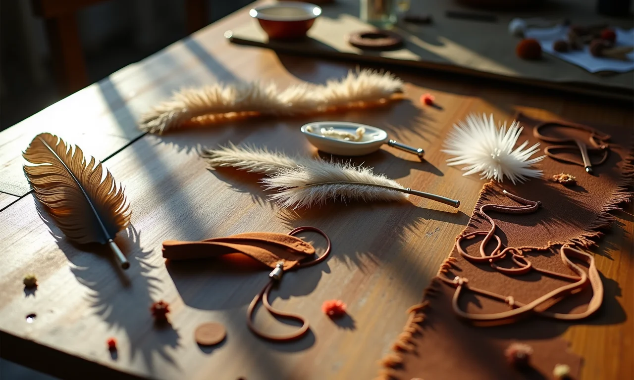 Materiais alternativos para brincos de franja.