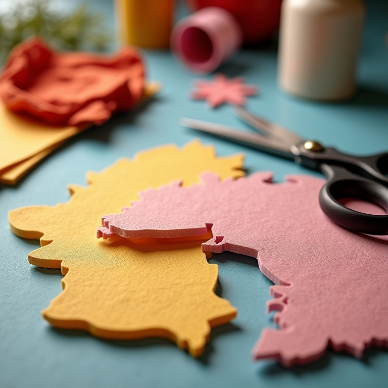 Materiais básicos para criar um painel da Galinha Pintadinha.