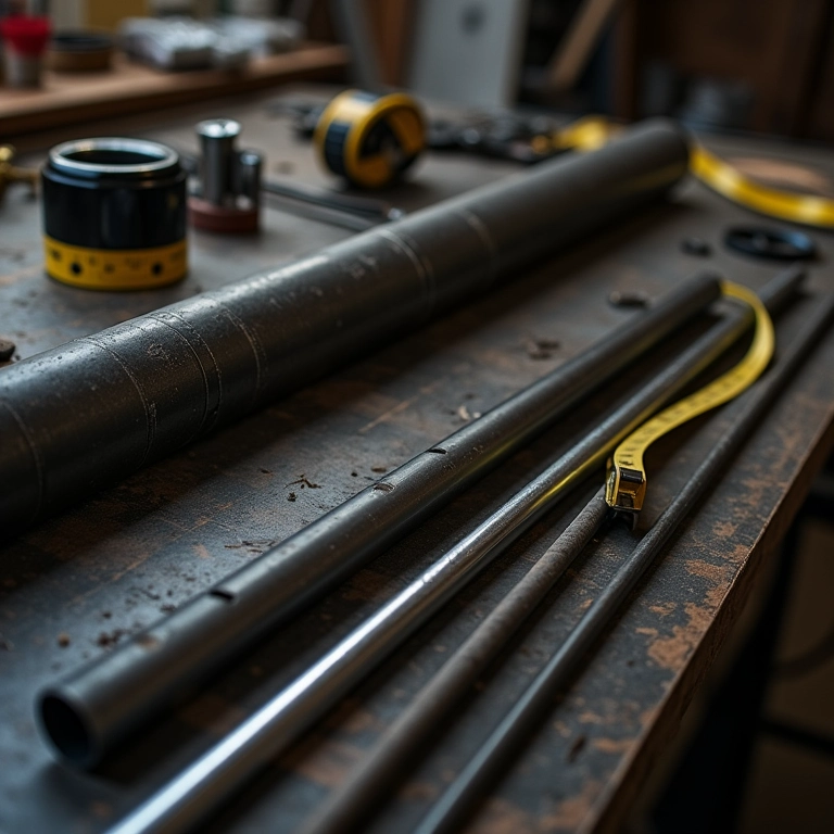 Materiais essenciais para construir um cavalete de moto de trilha.