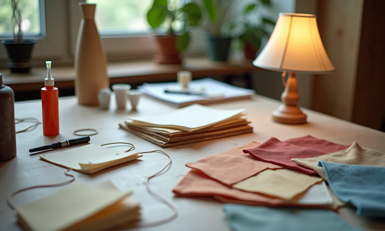 Materiais essenciais para criar sua própria cúpula de abajur.