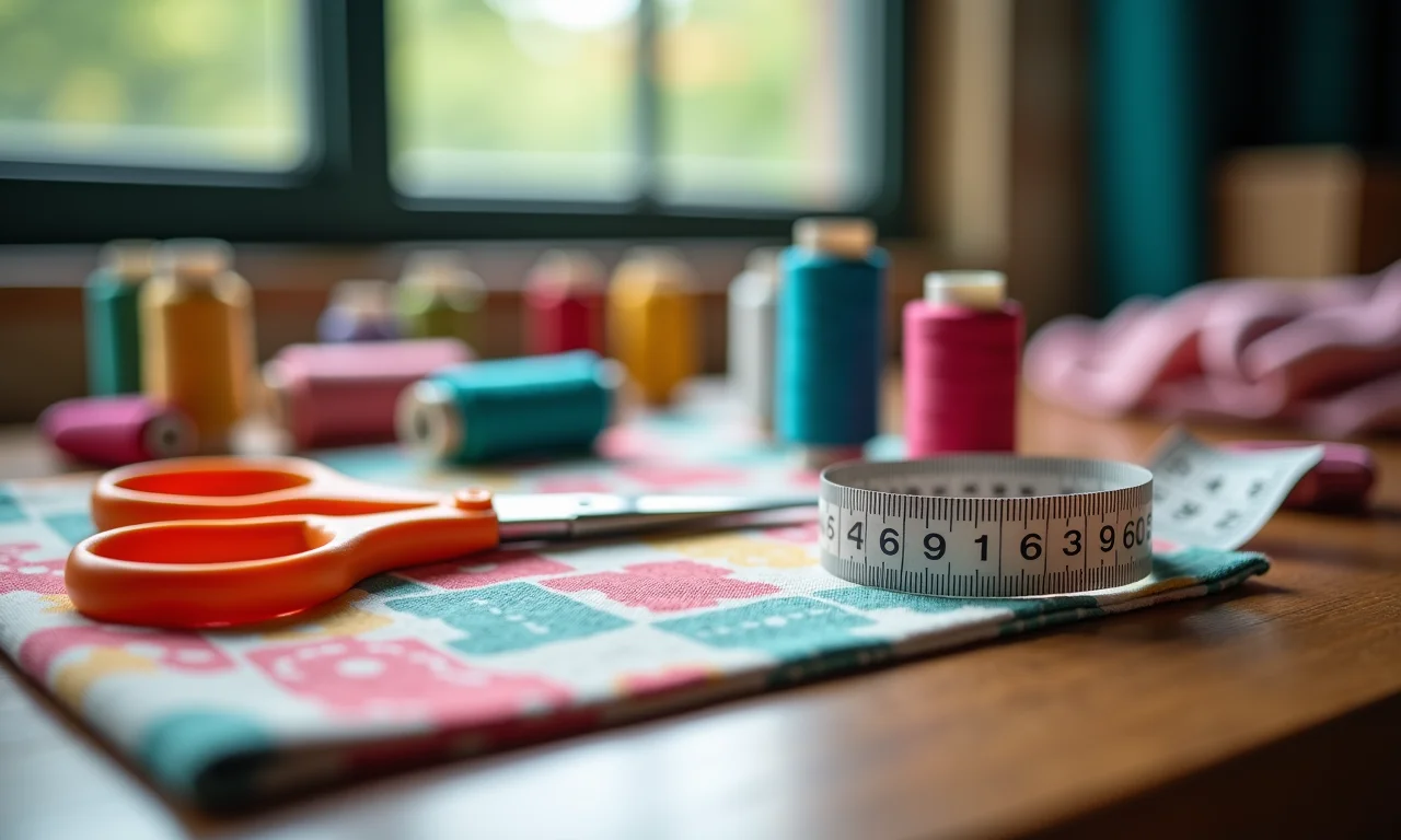 Materiais essenciais para fazer um roupão.