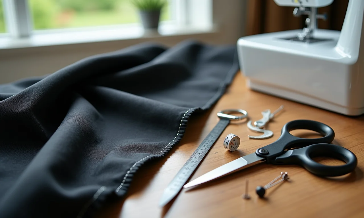 Materiais essenciais para fazer uma cortina blecaute.