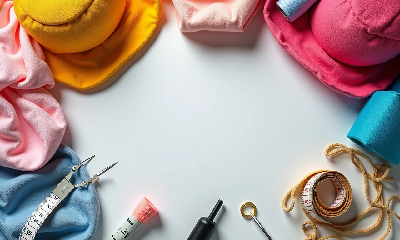 Materiais necessários para fazer um chapéu para cachorro.