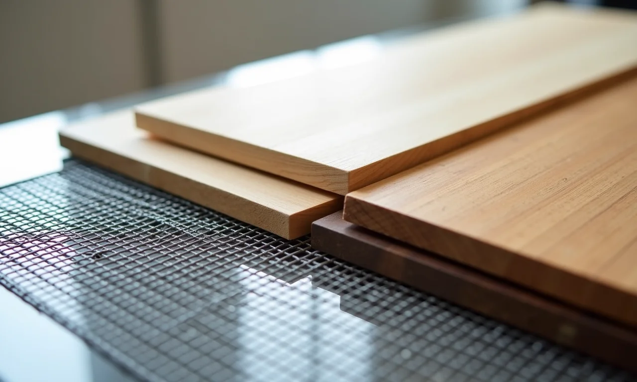 Materiais para base de tábua de passar: madeira e metal.