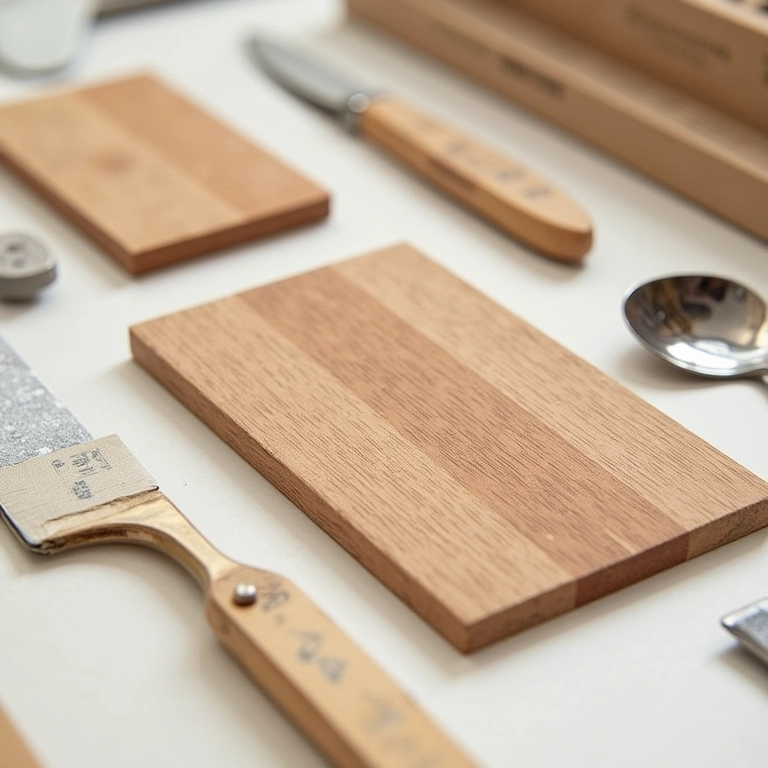 Materiais para organizador de talheres DIY.