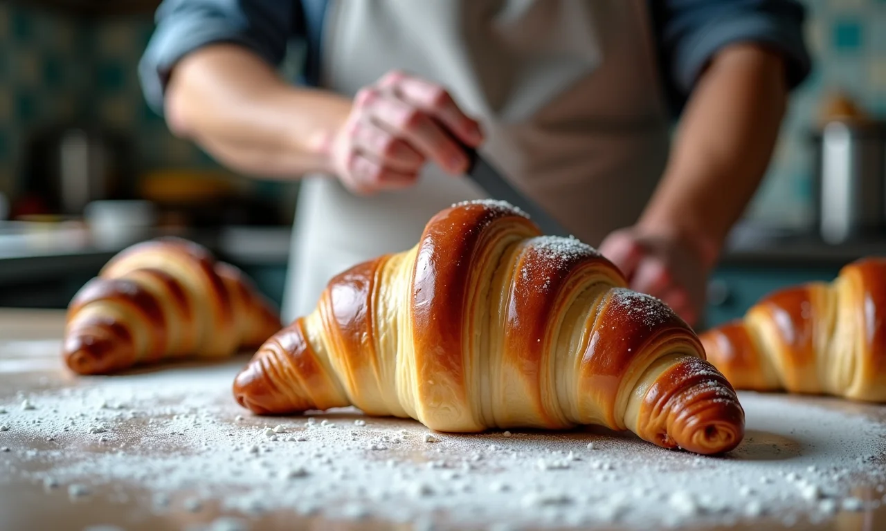 Modelando croissants para o formato perfeito.