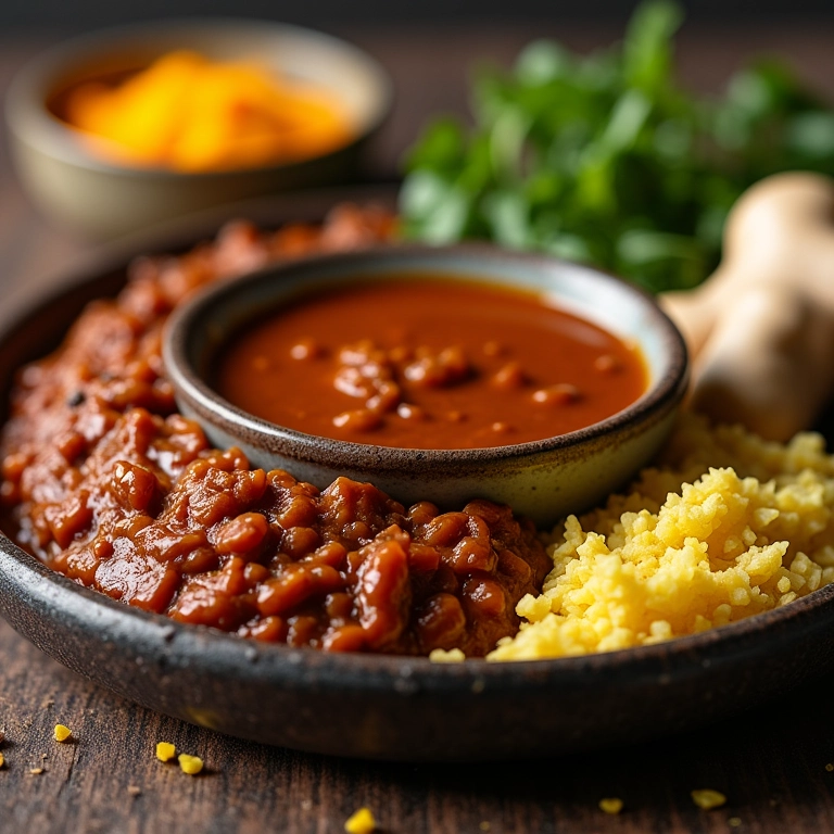 Molho de feijoada com gengibre.