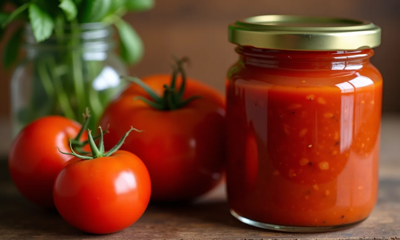 Molho de tomate caseiro versus molho industrializado.