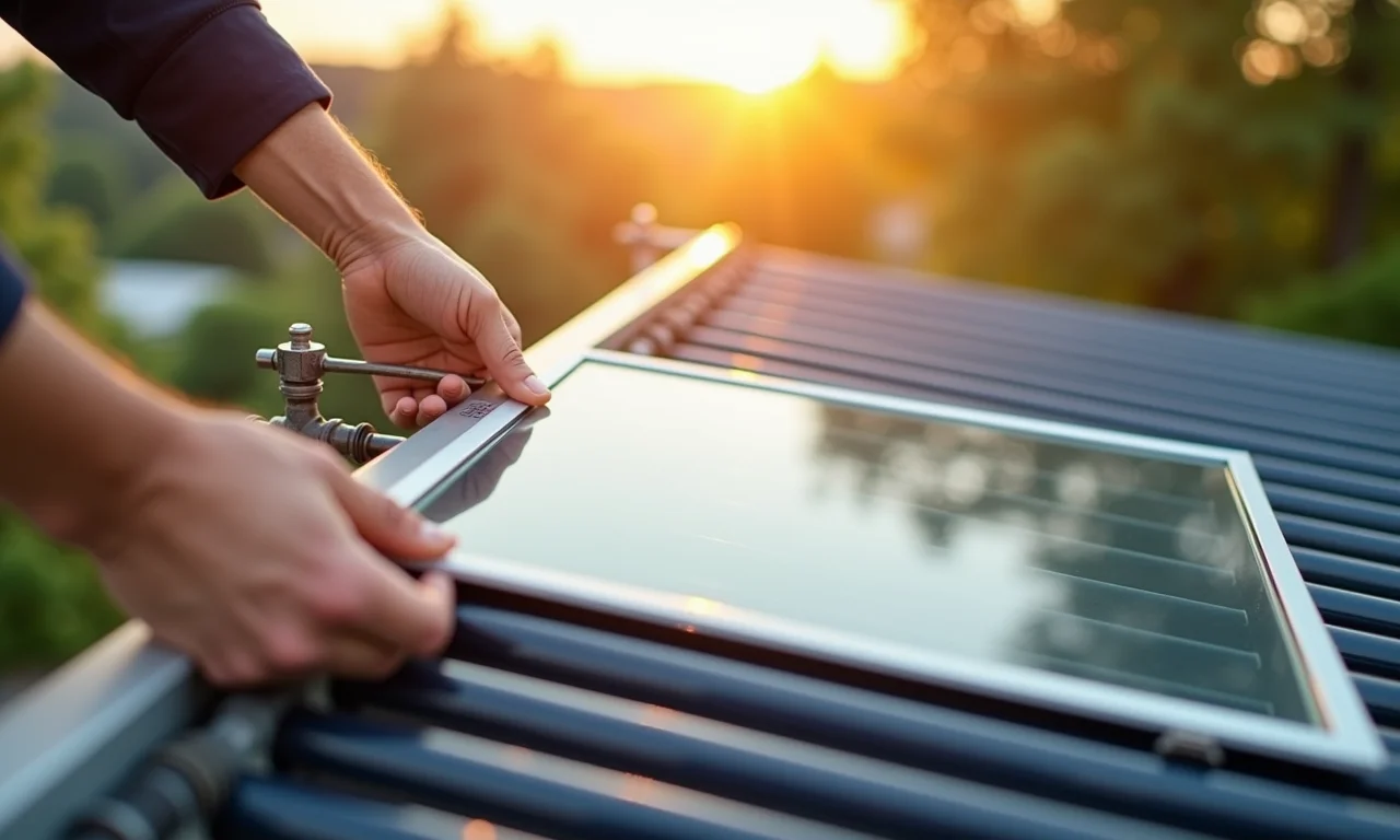 Montagem passo a passo de um aquecedor solar.