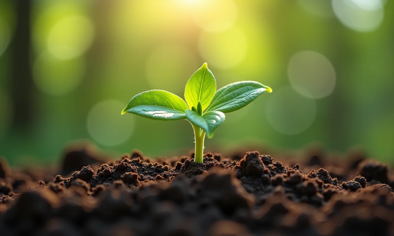 Muda de gabiroba crescendo saudável