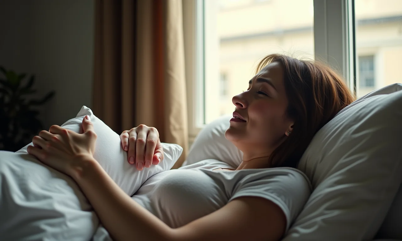 Mulher abraçando seus sentimentos, permitindo-se sentir a tristeza.