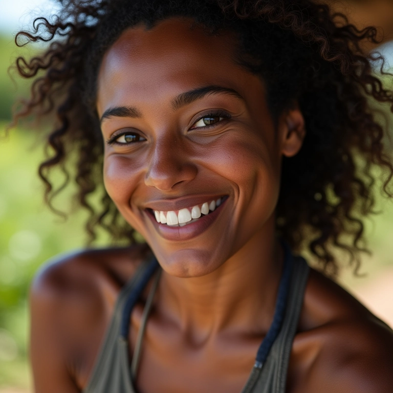 Mulher usando Clearblue Digital com Indicador de Semanas.