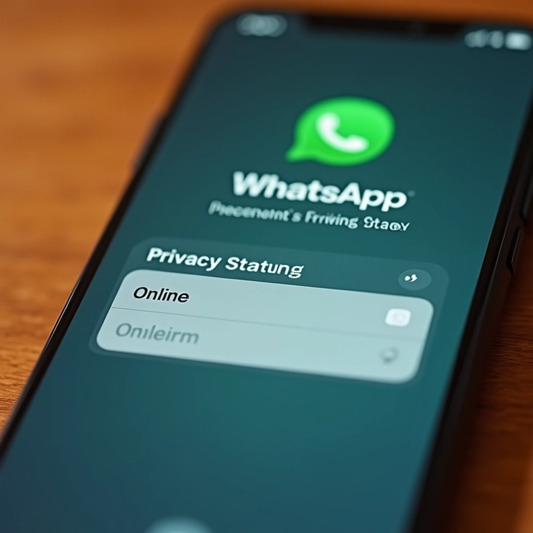 Ocultando o status 'online' no WhatsApp.