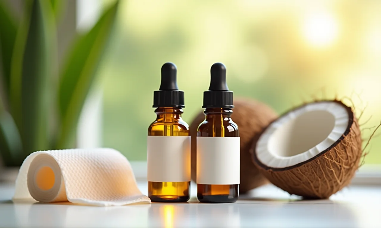 Óleos naturais para auxiliar na cicatrização.