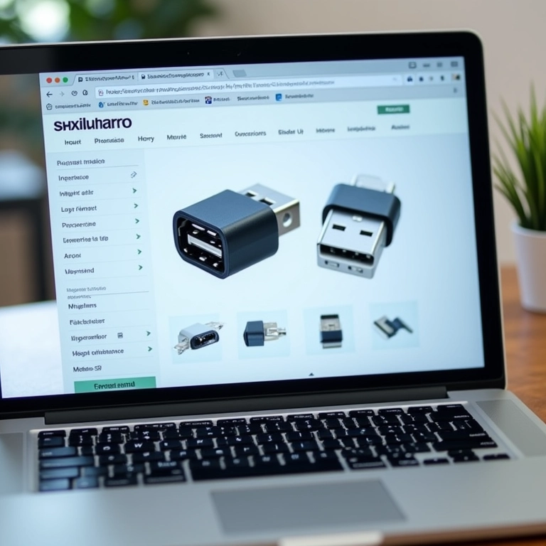 Onde encontrar conectores USB macho.